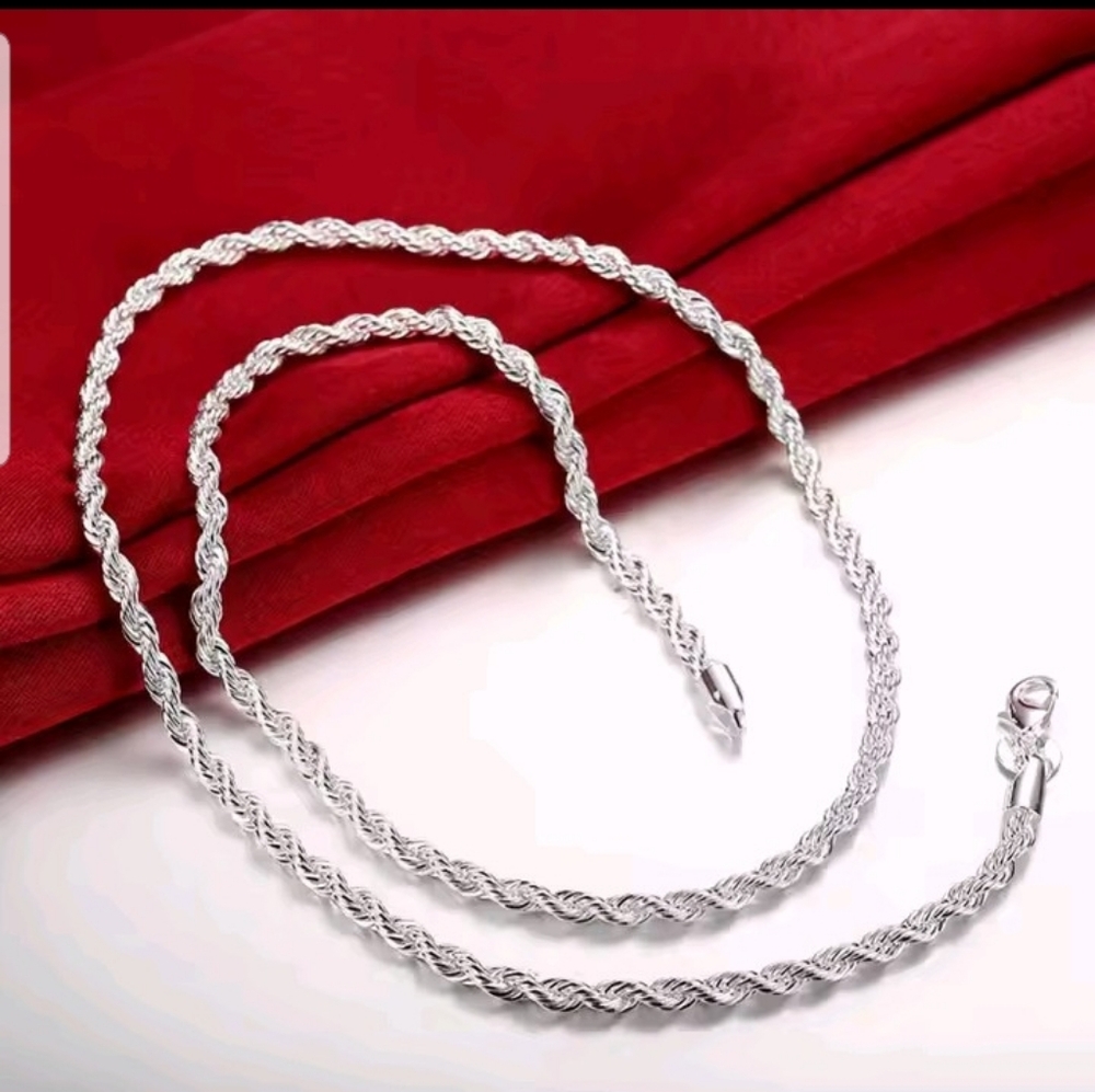 #16 4mm Fashionable Rope Chain Necklace Or Bracelet Men/Women
